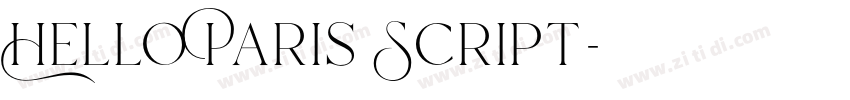 Hello Paris Script字体转换 Hello Paris Script字体转换